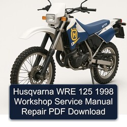 1998 Husqvarna WRE Models 125 Service Repair Workshop Manual PDF