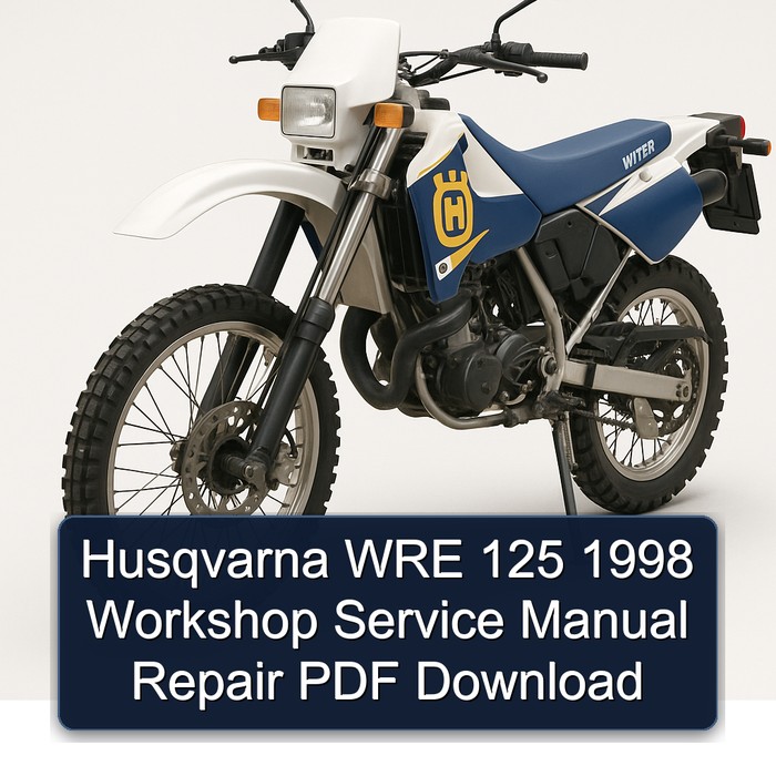 1998 Husqvarna WRE Models 125 Service Repair Workshop Manual PDF