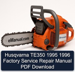 1995-1996 Husqvarna TE Models TE350 Service Repair Workshop Manual PDF