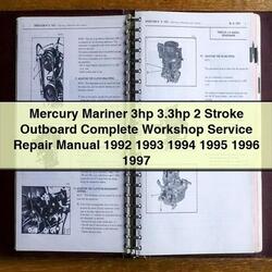 1992-1997 Mercury Mariner 3HP 3.3hp 2 Stroke Outboard Service Repair Workshop Manual PDF