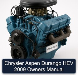 2009 Chrysler Aspen Durango HEV Owners Owner's Manual PDF