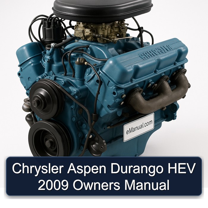2009 Chrysler Aspen Durango HEV Owners Owner's Manual PDF