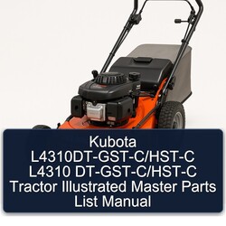 Kubota L4310dt-gst-c/hst-c L4310 Dt-gst-c/hst-c Tractor Illustrated Master Parts Catalog PDF