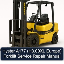 Hyster A177 (h3.00xl Europe) Forklift H3.00XL Europe Service Repair Workshop Manual PDF