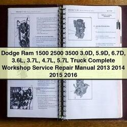 2013-2016 Dodge SRT 10 RAM 1500 2500 3500 3.0d 5.9d 6.7d 3.6l 3.7l 4.7l 5.7l Truck Service Repair Workshop Manual PDF