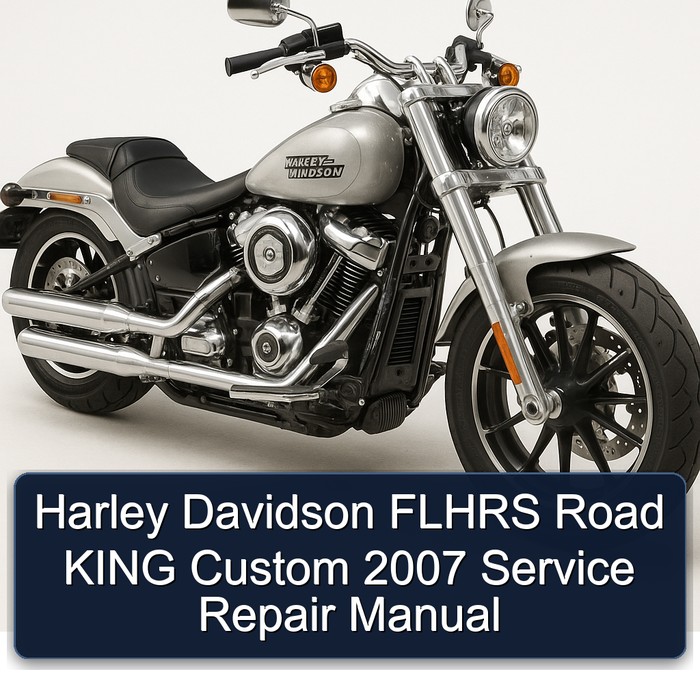 2007 Harley Davidson Road King Flhrs Custom Service Repair Workshop Manual PDF