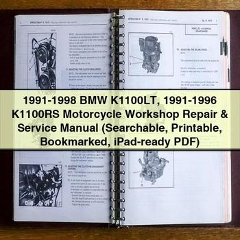 1991-1998 BMW K1100LT - K1100RS Motorcycle (searchable Bookmarked Ipad-ready) Service Repair Workshop Manual PDF