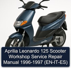 1996-1997 Aprilia Leonardo 125 Scooter - (EN-IT-ES) Service Repair Workshop Manual PDF