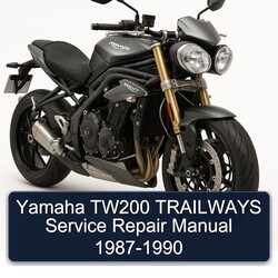 1987-1990 Triumph Speed Triple Yamaha TW200 Trailways Service Repair Workshop Manual PDF