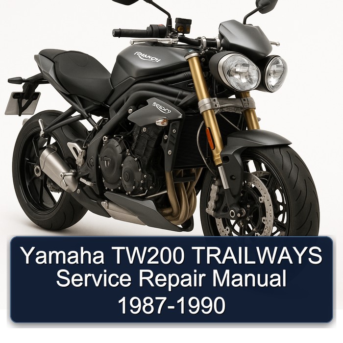 1987-1990 Triumph Speed Triple Yamaha TW200 Trailways Service Repair Workshop Manual PDF