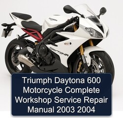 2003-2004 Triumph Daytona 600 Motorcycle Service Repair Workshop Manual PDF