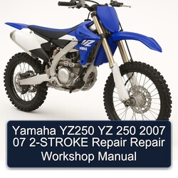 2007 Yamaha YZ Models YZ250 250 07 2-stroke Service Repair Workshop Manual PDF