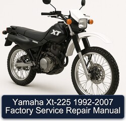 1992-2007 Yamaha XT Models XT-225 Service Repair Workshop Manual PDF
