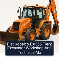 Fiat Kobelco EX355 Tier2 Excavator Ma Service Repair Workshop Manual PDF