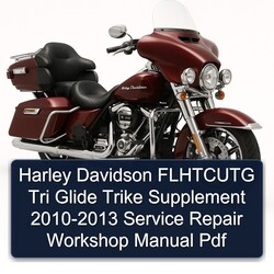 2010-2013 Harley Davidson Model 125 Flhtcutg Tri Glide Trike Supplement Service Repair Workshop Manual PDF