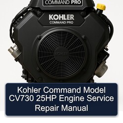 Kohler Command Model CV730 25HP Engine Manual de servicio y reparación 