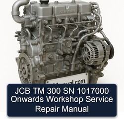 JCB TM 300 SN 1017000 Onwards Service Repair Workshop Manual PDF