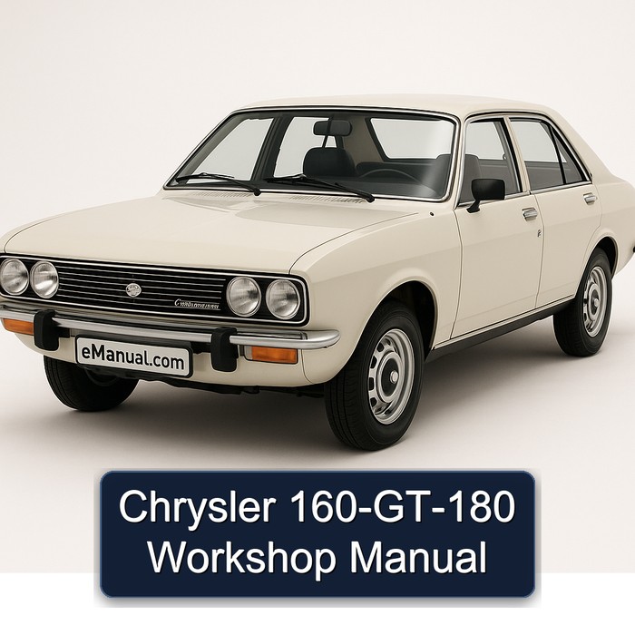 Chrysler 180 160-GT Service Repair Workshop Manual PDF