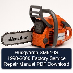1998-2000 Husqvarna SM610S Service Repair Workshop Manual PDF