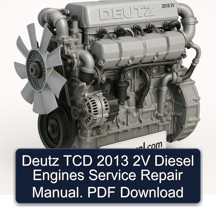 2013 Deutz 2V TCD Diesel Engines Service Repair Workshop Manual PDF