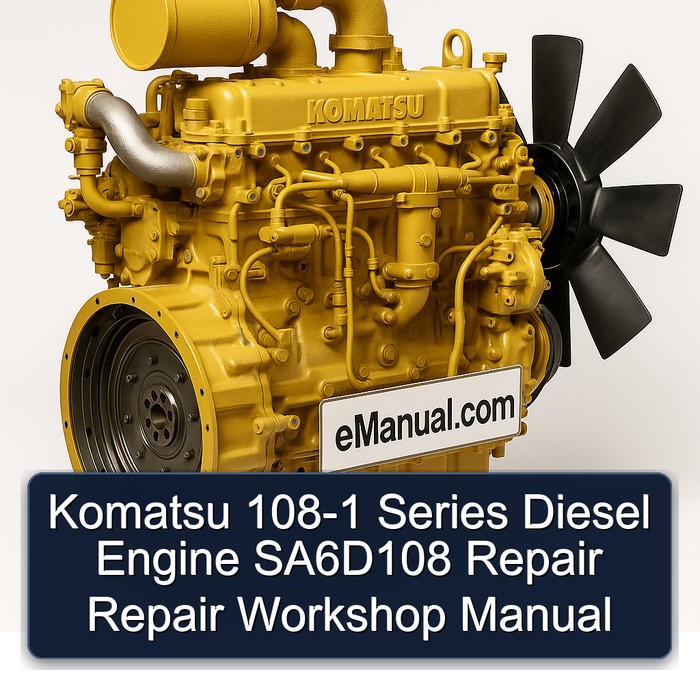 Komatsu 108 1 Series Diesel Engine Sa6d108 Service Repair Workshop Manual PDF