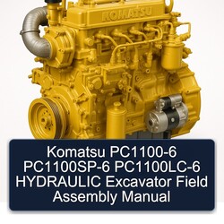 Komatsu Pc1100-6 Pc1100sp-6 Pc1100lc-6 Hydraulic Excavator Field Assembly Service Repair Workshop Manual PDF