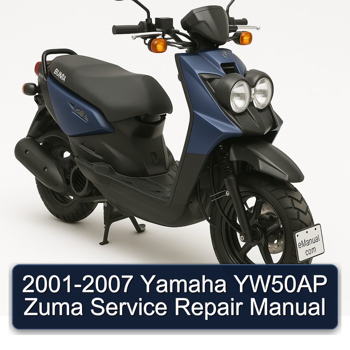 2001-2007 Yamaha Zuma YW50AP Service Repair Workshop Manual PDF