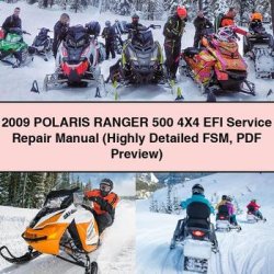2009 Polaris Ranger 500 4x4 EFI (highly FSM Preview) Service Repair Workshop Manual PDF