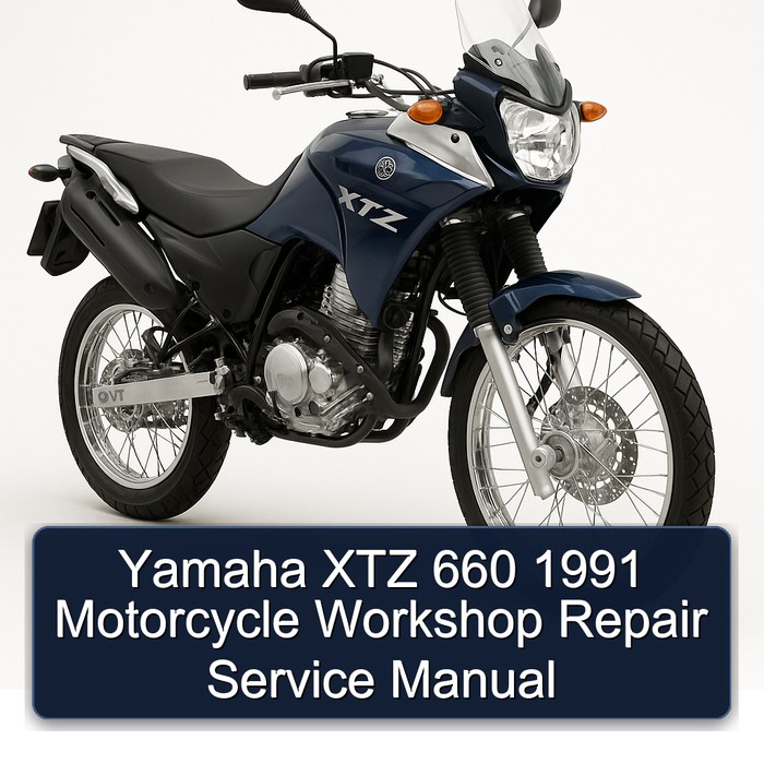 1991 Yamaha XTZ Models 660 Motorcycle Service Repair Workshop Manual PDF
