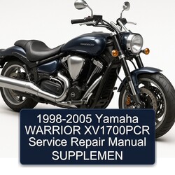 1998-2005 Yamaha Warrior XV1700PCR Supplemen Service Repair Workshop Manual PDF