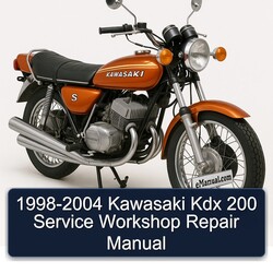 1998-2004 Kawasaki S Series Kdx 200 Service Repair Workshop Manual PDF
