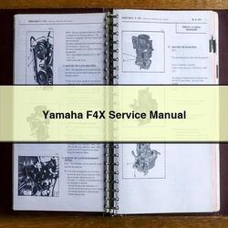 Yamaha F4X Service Repair Workshop Manual PDF