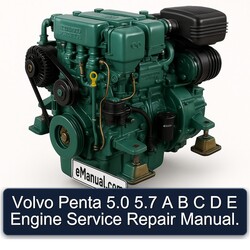 Volvo Penta 5.0 5.7 B C D E Engine Service Repair Workshop Manual PDF