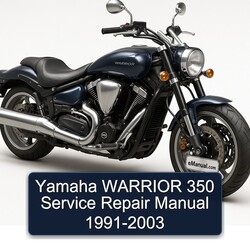 1991-2003 Yamaha Warrior 350 Service Repair Workshop Manual PDF