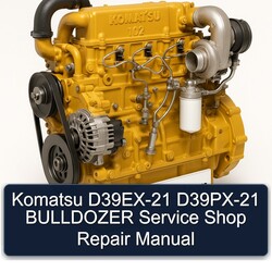 Komatsu D39EX-21 D39PX-21 Bulldozer Shop Service Repair Workshop Manual PDF