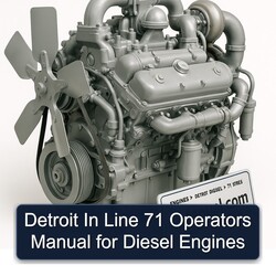 Detroit Diesel 71 Series Line Operators Engines Operator's Manual PDF