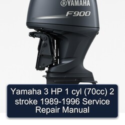 1989-1996 Yamaha 3 HP 1 Cyl (70CC) 2 Stroke Service Repair Workshop Manual PDF