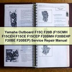 Yamaha Outboard F15C F20B (f15cmh F15CEH F15CE F15CEP F20BMH F20BEHP F20BE F20bep) Service Repair Workshop Manual PDF