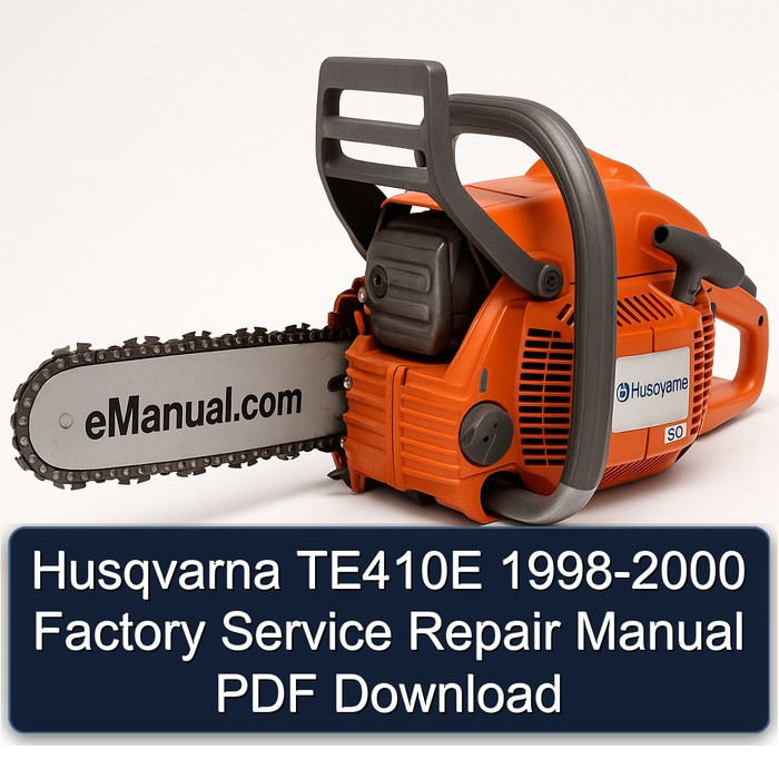 1998-2000 Husqvarna TR650 Models TE410E Service Repair Workshop Manual PDF