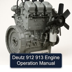 Deutz 912 913 Engine Operation Service Repair Workshop Manual PDF