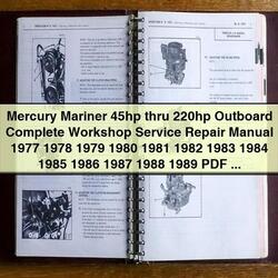 1977-1989 Mercury Mariner 45HP 220HP Outboard Service Repair Workshop Manual PDF