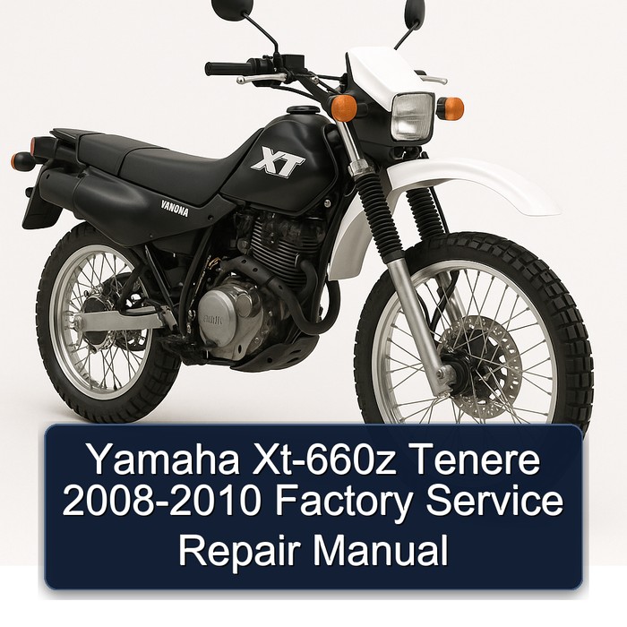 2008-2010 Yamaha XT Models XT-660Z Tenere Service Repair Workshop Manual PDF