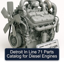 Detroit Diesel 71 Series Line Engines Parts Catalog PDF