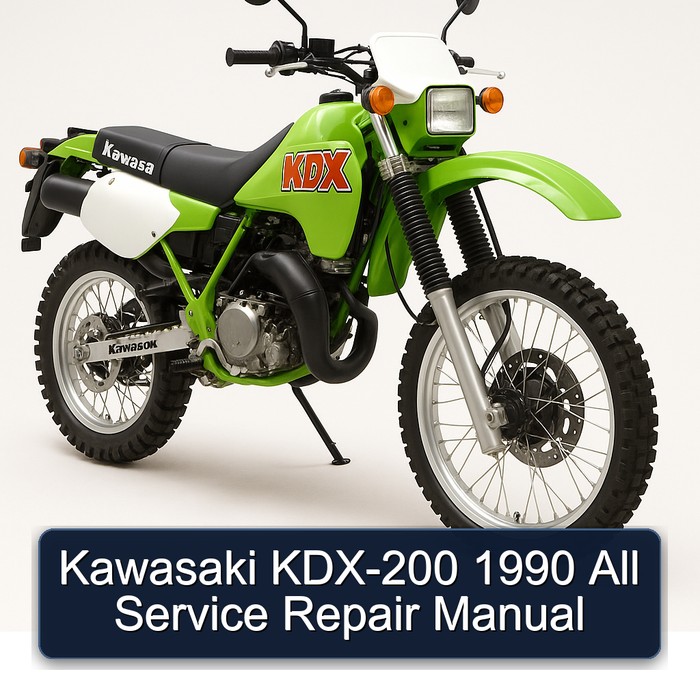 1990 Kawasaki KDX Models KDX-200 All Service Repair Workshop Manual PDF