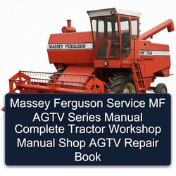 Massey Ferguson MF Agtv Series Tractor Shop Book Service Repair Workshop Manual PDF