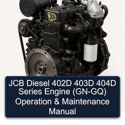 JCB Diesel 402D 403D 404D Series Engine (GN-GQ) Operation Service Repair Workshop Manual PDF