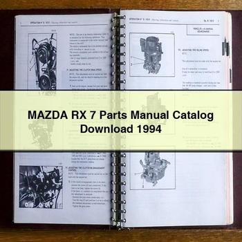 1994 Rolls Royce Parts Manuals Mazda RX 7 Catalog PDF