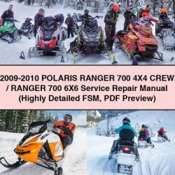 2009-2010 Polaris Ranger 700 4x4 Crew/ranger 6x6 (highly FSM Preview) Service Repair Workshop Manual PDF