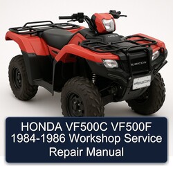 1984-1986 Honda VF500C VF500F Service Repair Workshop Manual PDF