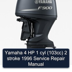 1996 Yamaha 4 HP 1 Cyl (103CC) 2 Stroke Service Repair Workshop Manual PDF